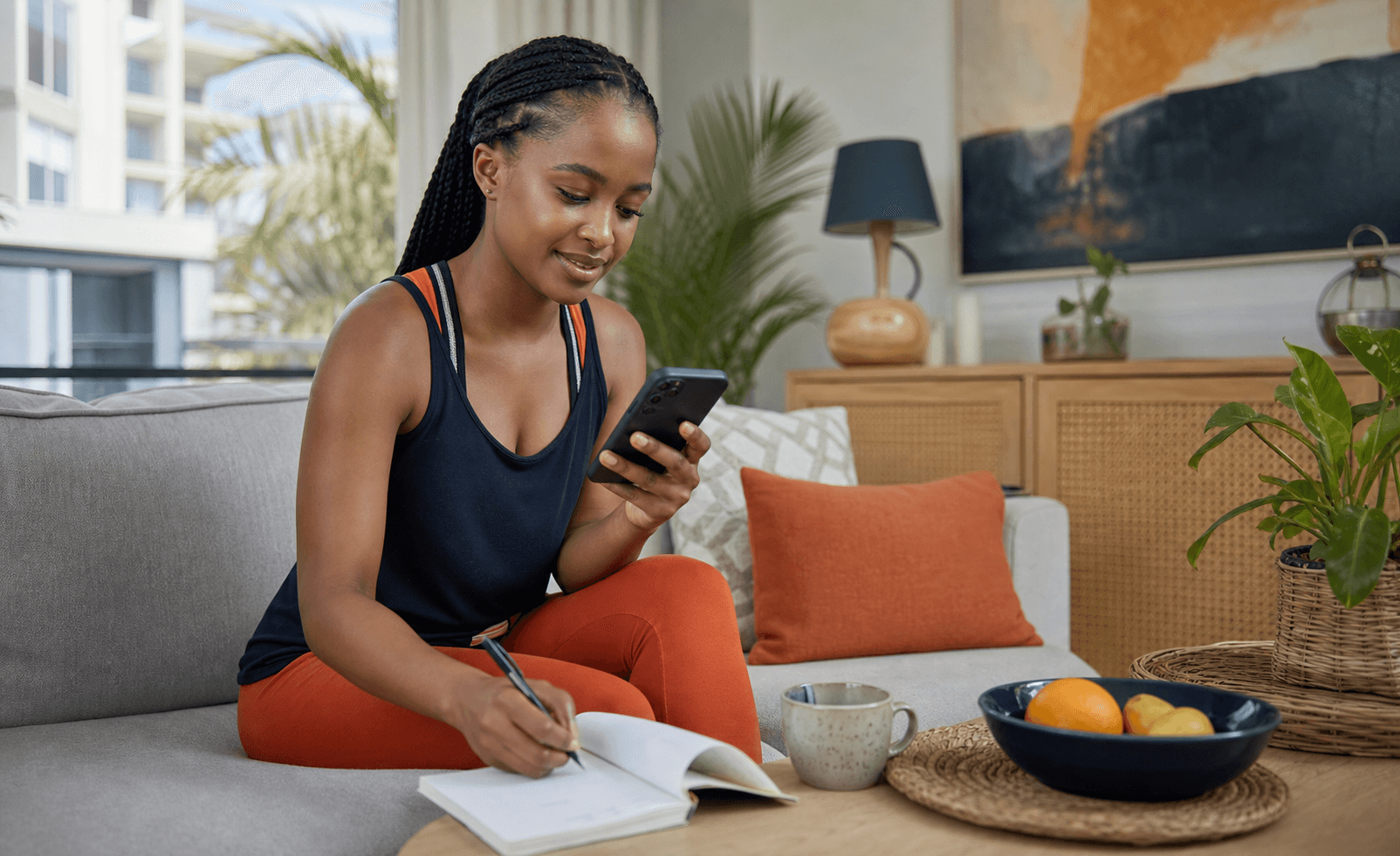 GENO member building a personal wellness routine