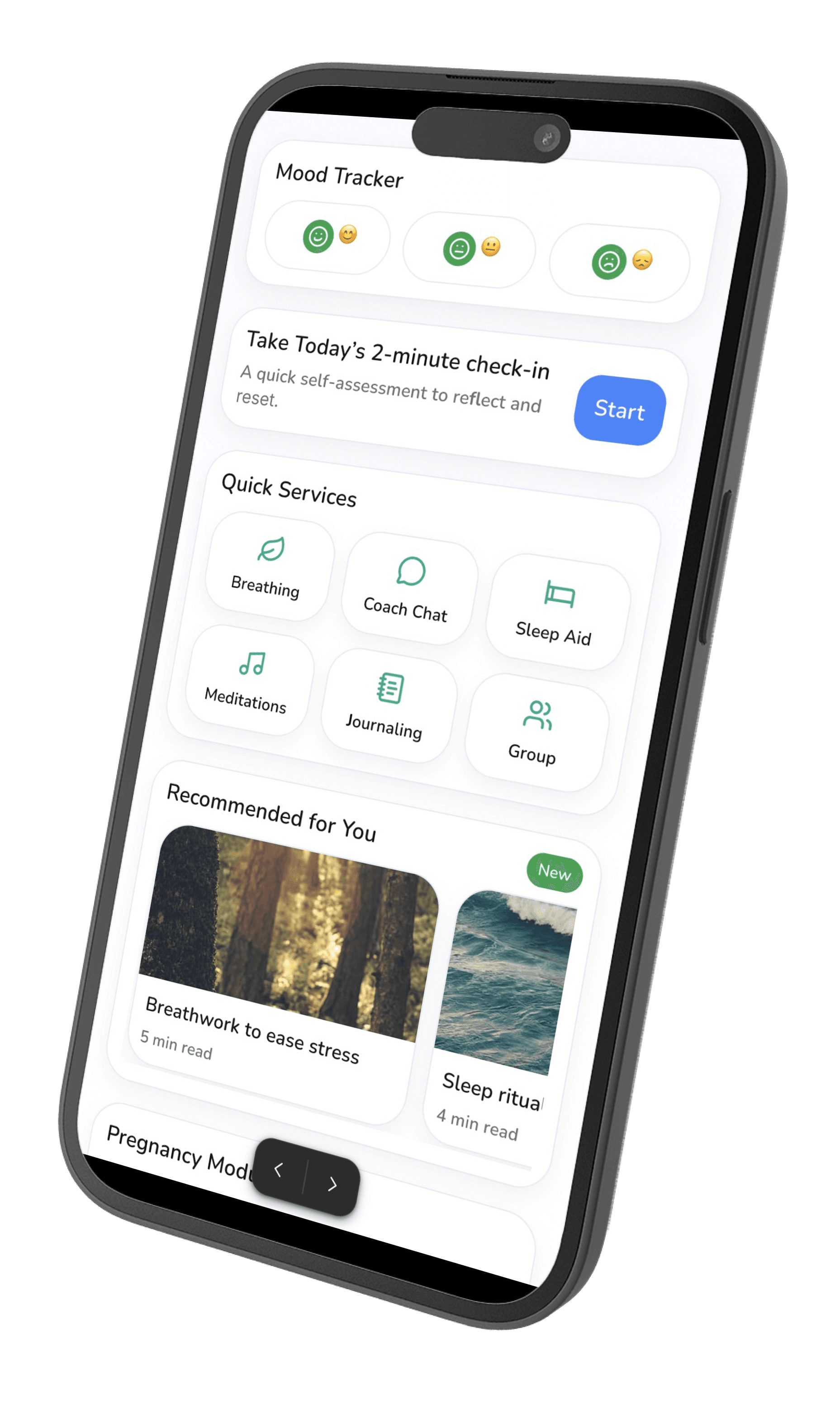 GENO Wellness mobile app showing personalized wellness insights